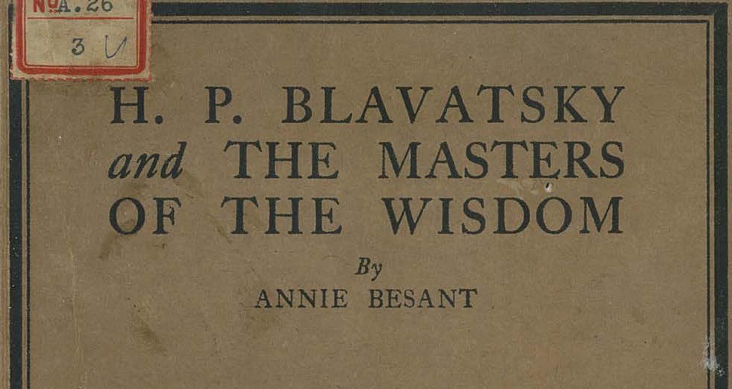 ebook of HPB and the Masters of the Wisdom by Annie Beasant