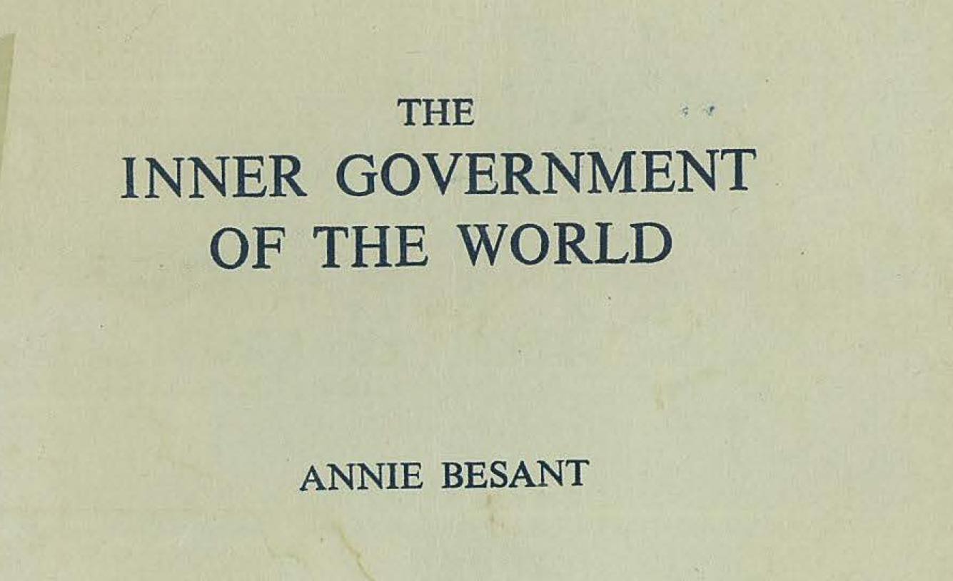 Inner Government of the World - lectures by Annie Besant