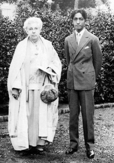 J. Krishnamurti and Annie Besant