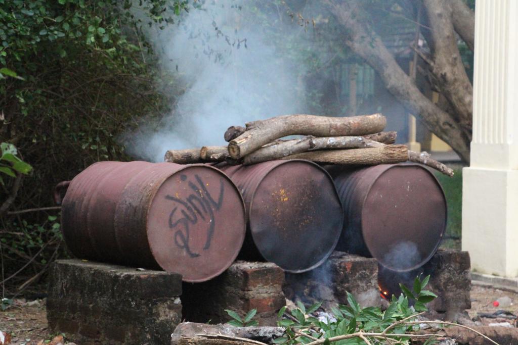 Heating water for guests during convention