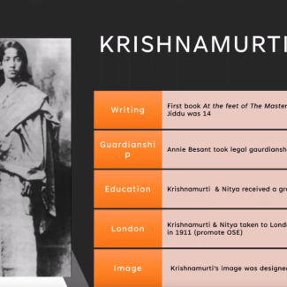Krishnamurti and the TS