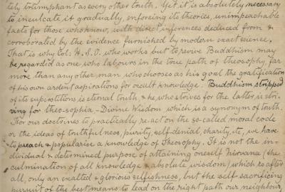 The Maha Chohan Letter, also known as the Great Master's Letter